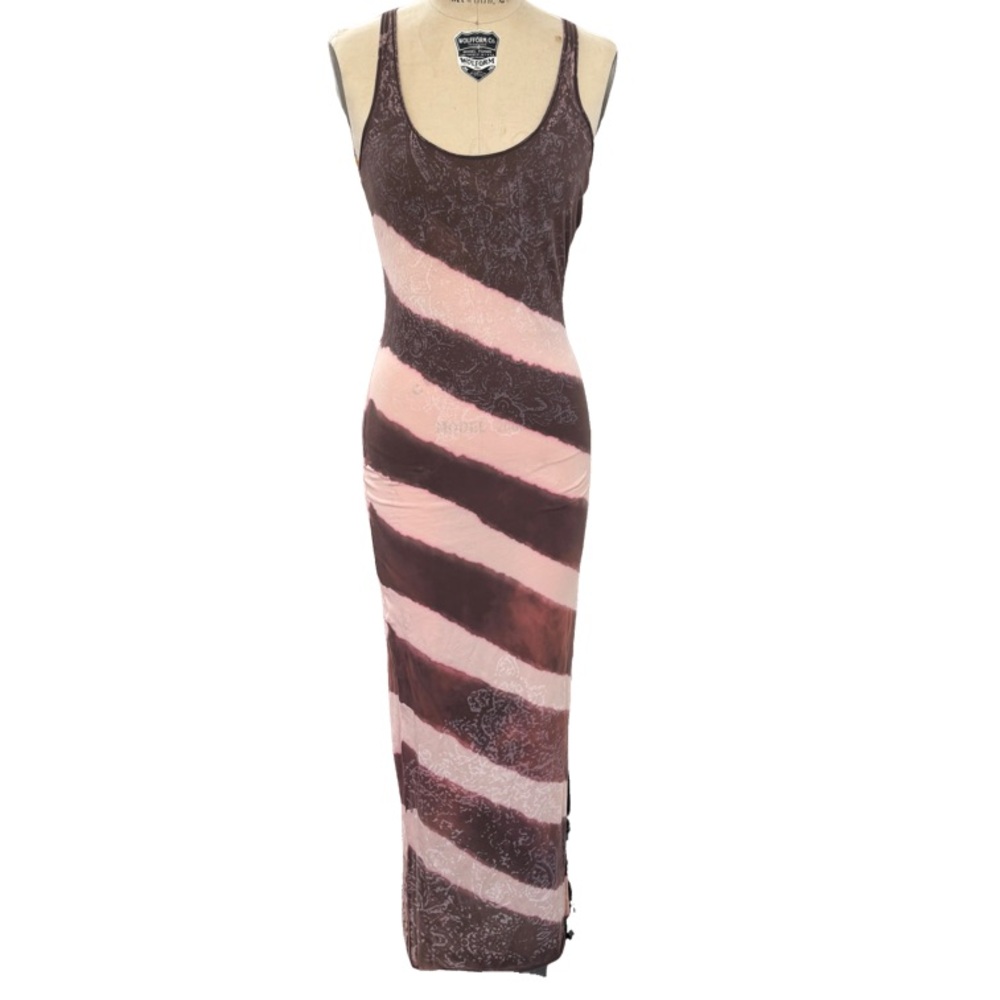 ALLSAINTS Halter Maxi Dress Tie Dye Print Size 6